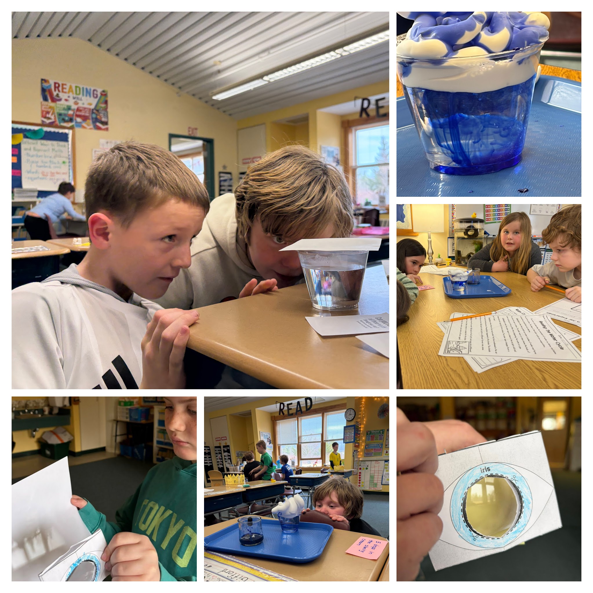 Students doing science experiments